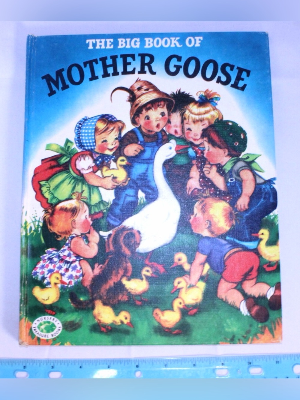 Vintage Hardcover Edition of The Big Book of Mother Goose Children’s Tales